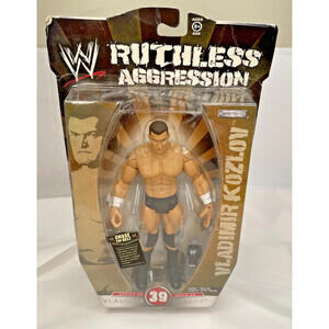 2009 Jakks Vladimir Kozlov BLACK TRUNKS Pacific Series 39 Ruthless Aggression